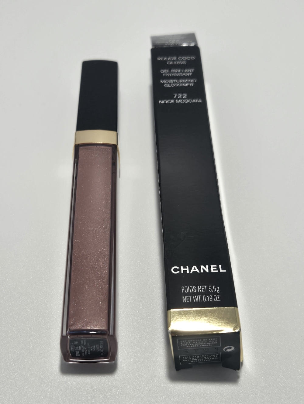 CHANEL Shimmery Mauve Lip Gloss - Noce Moscata